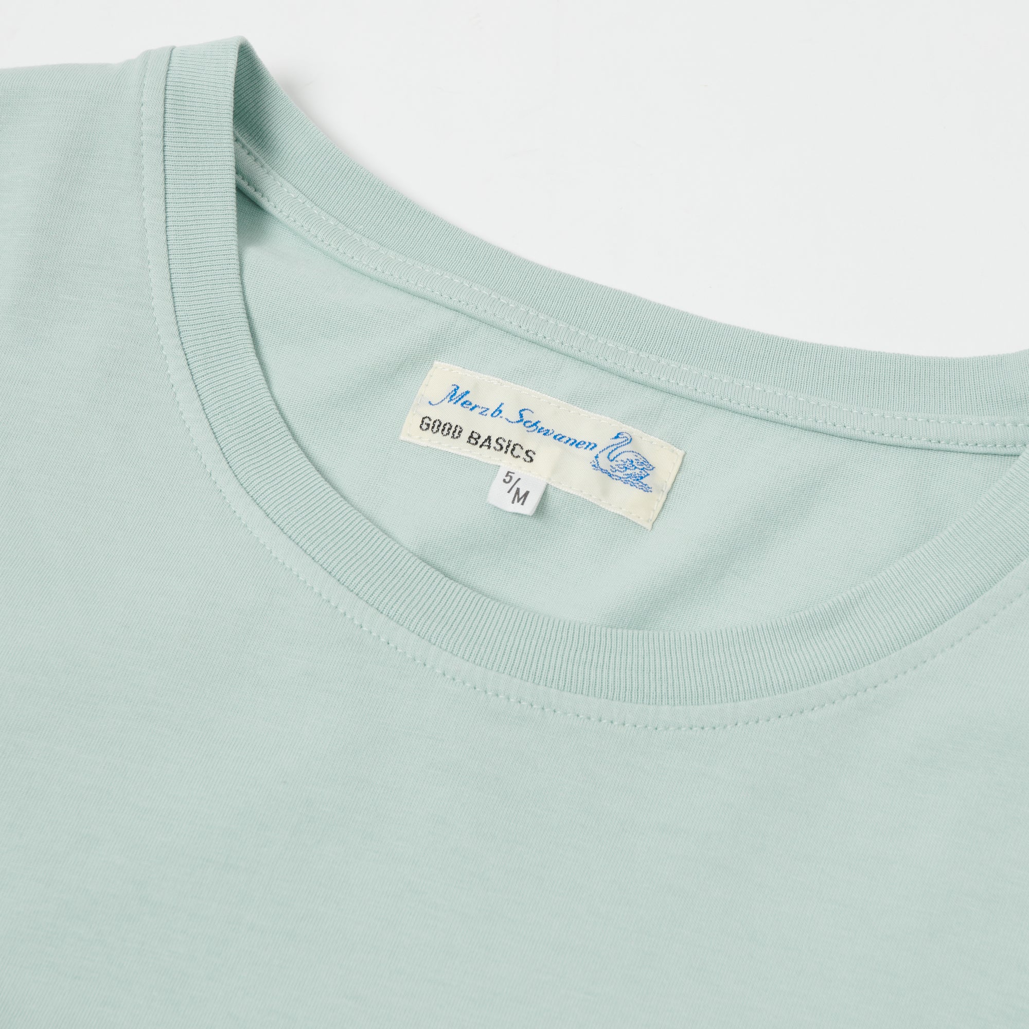 Merz b. Schwanen 'Good Basics' Vintage Wash T-Shirt - Ice