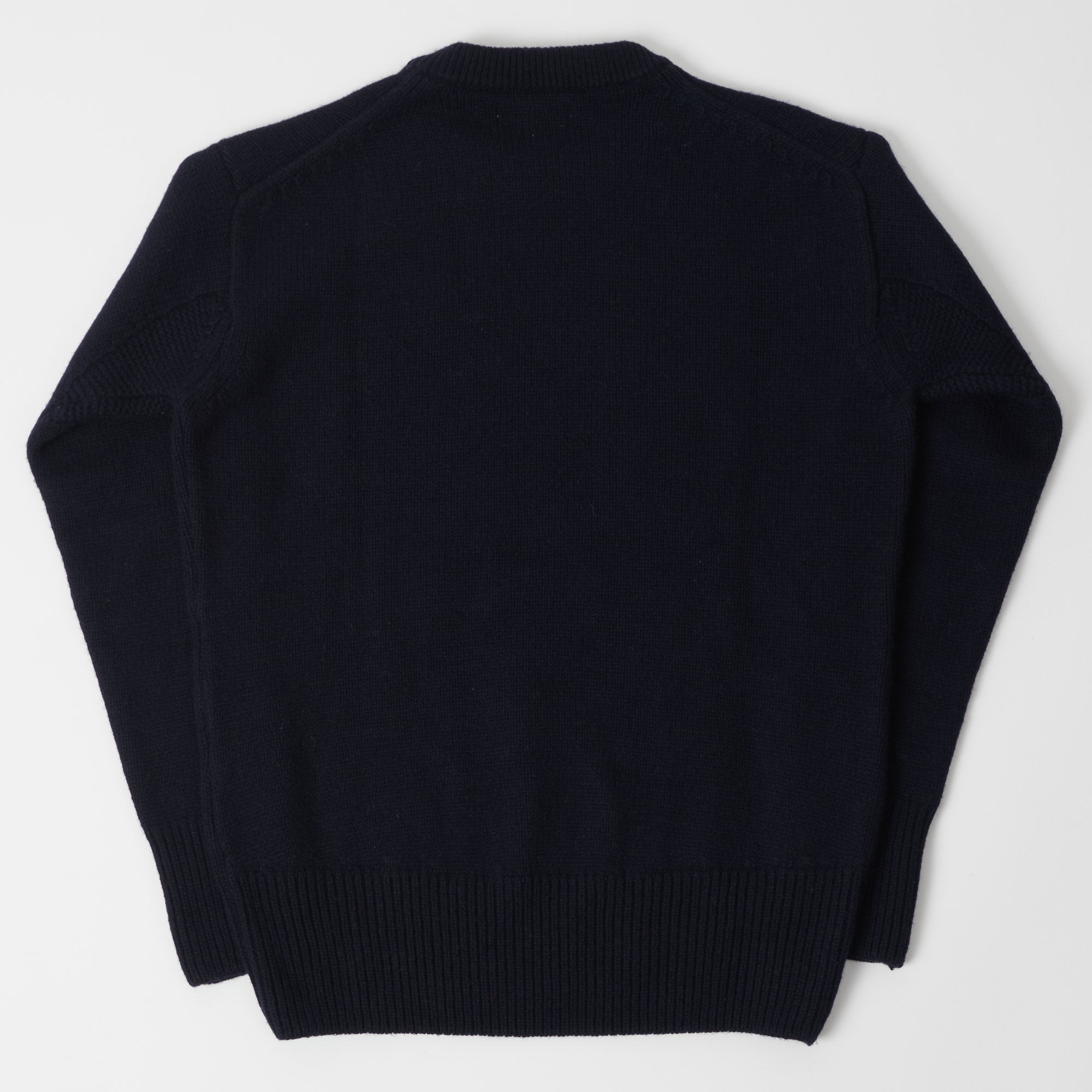 Merz b. Schwanen 'Good Basics' Wool Cashmere Knit Pullover - Dark Navy