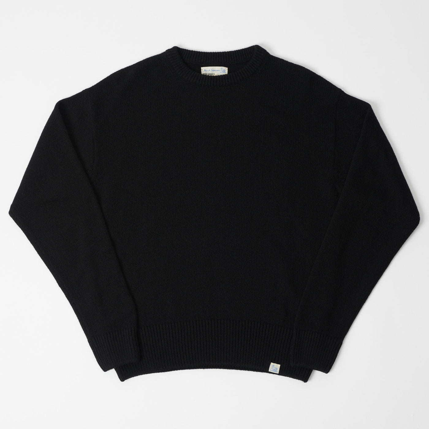 Merz b. Schwanen 'Good Basics' Recycled Cashmere Pullover - Deep Black