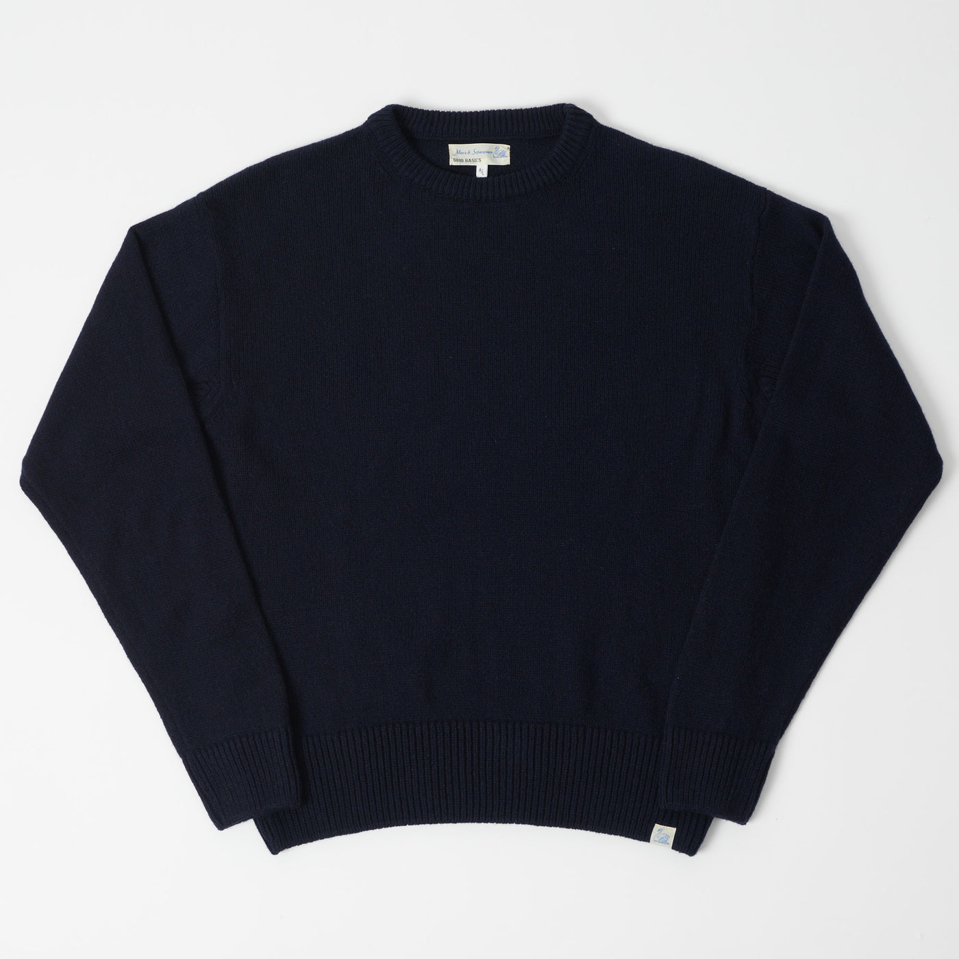 Merz b. Schwanen 'Good Basics' Recycled Cashmere Pullover - Dark Navy