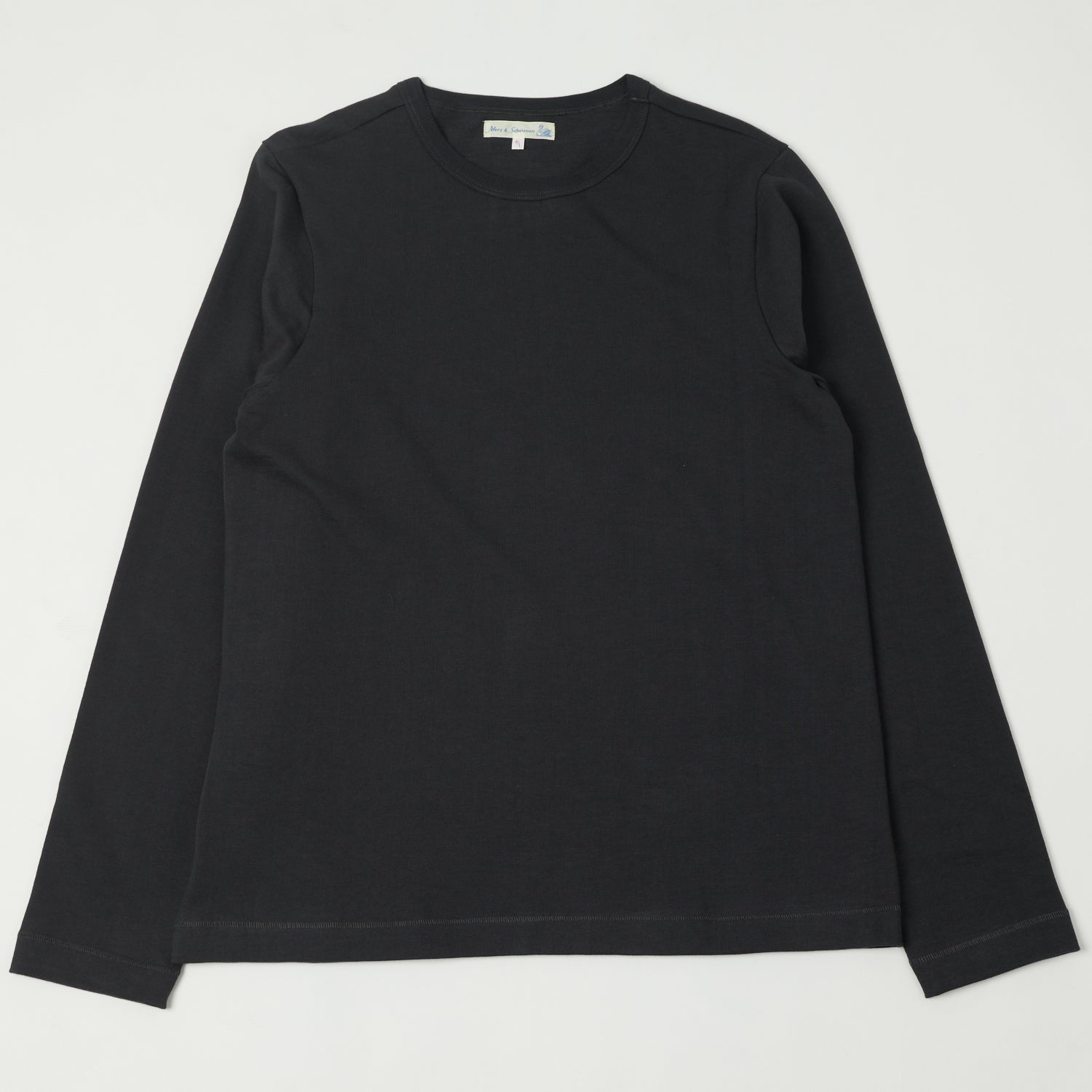 Merz b. Schwanen 2S18 Heavyweight Long Sleeve T-Shirt - Charcoal