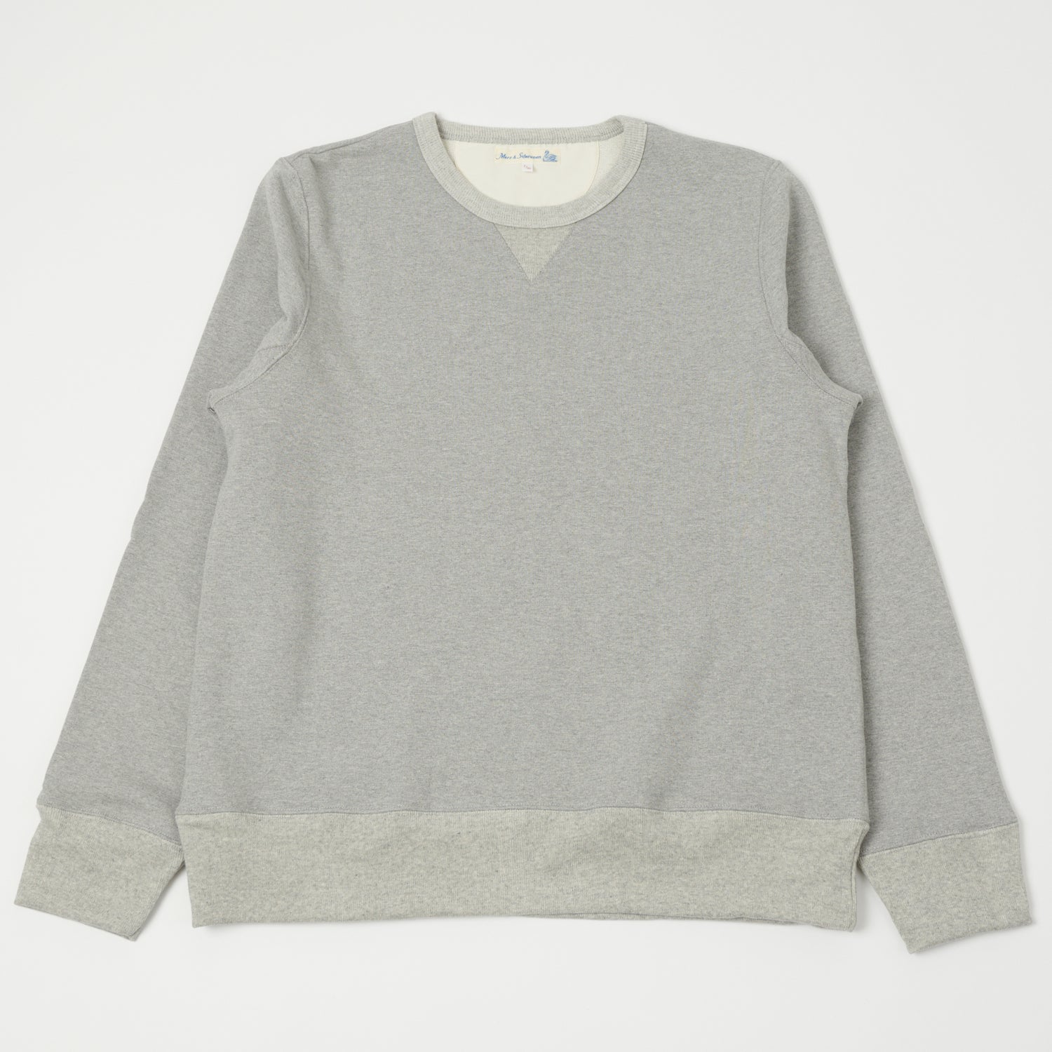 Merz b. Schwanen 3S48 Heavyweight Sweatshirt - Grey Melange