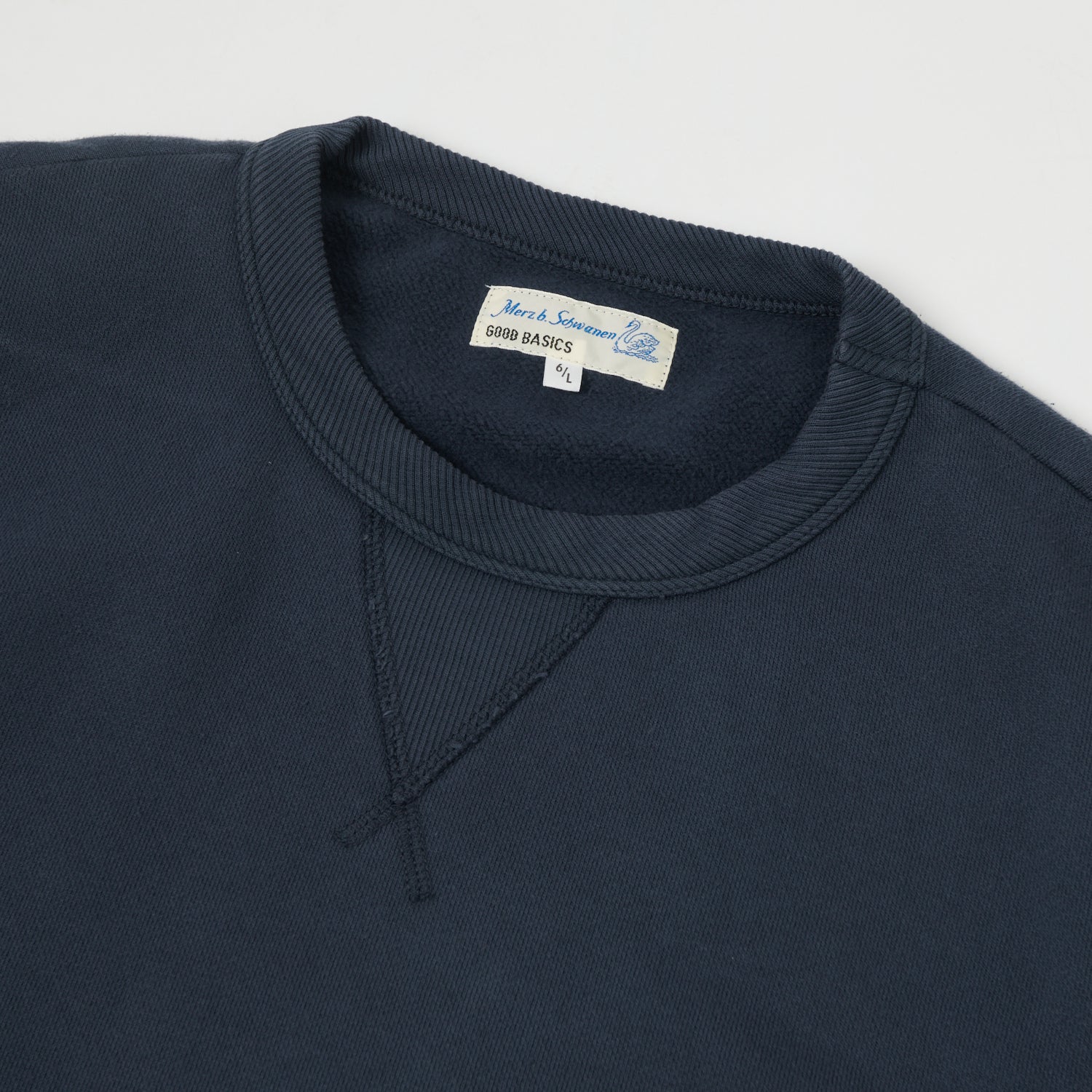 Merz b. Schwanen 'Good Basics' Athletic Sweatshirt - Denim Blue