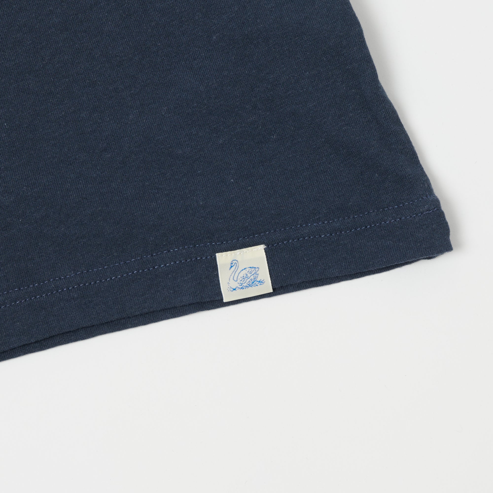 Merz b. Schwanen 'Good Basics' Vintage Wash T-Shirt - Denim Blue