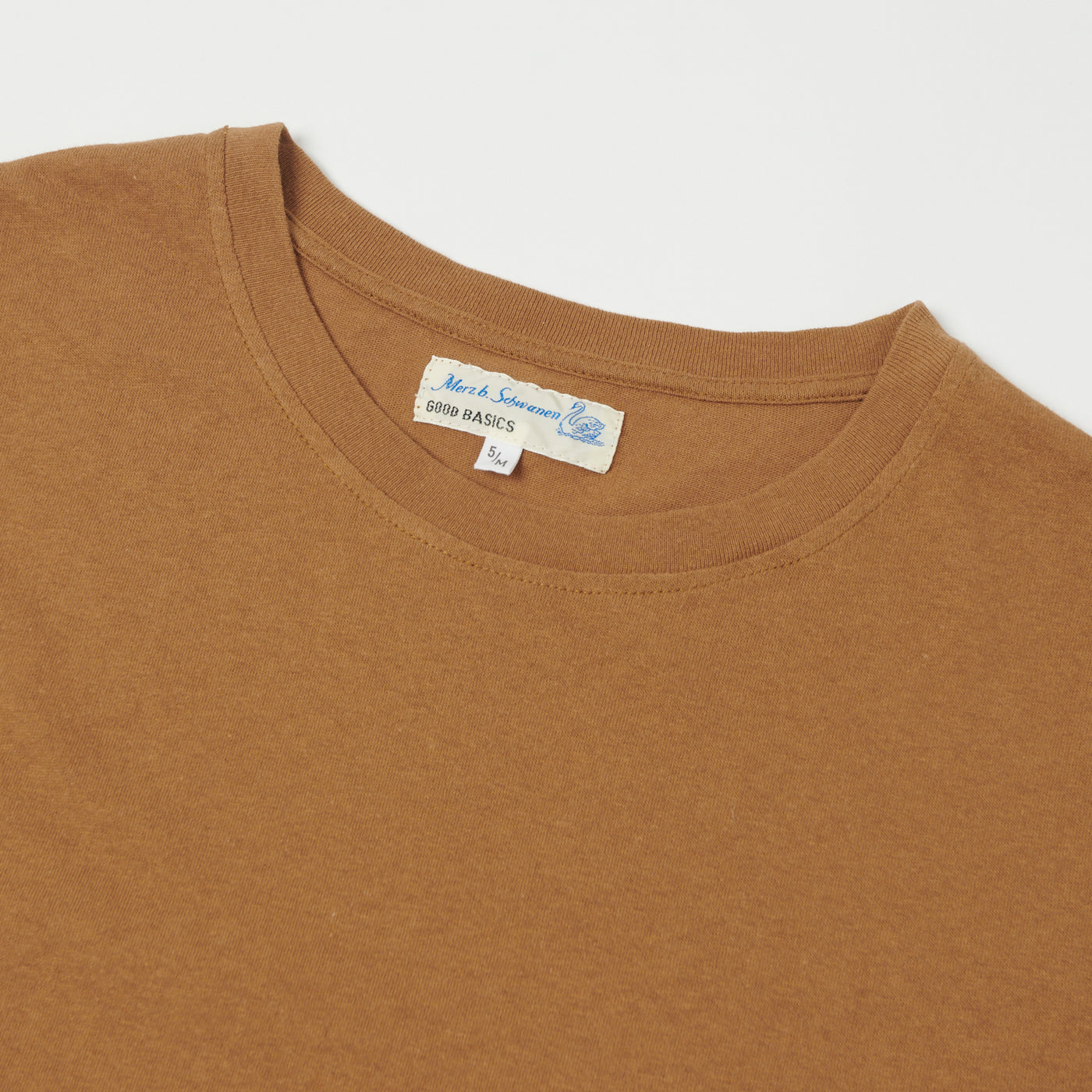 Merz b. Schwanen 'Good Basics' Vintage Wash T-Shirt - Amber