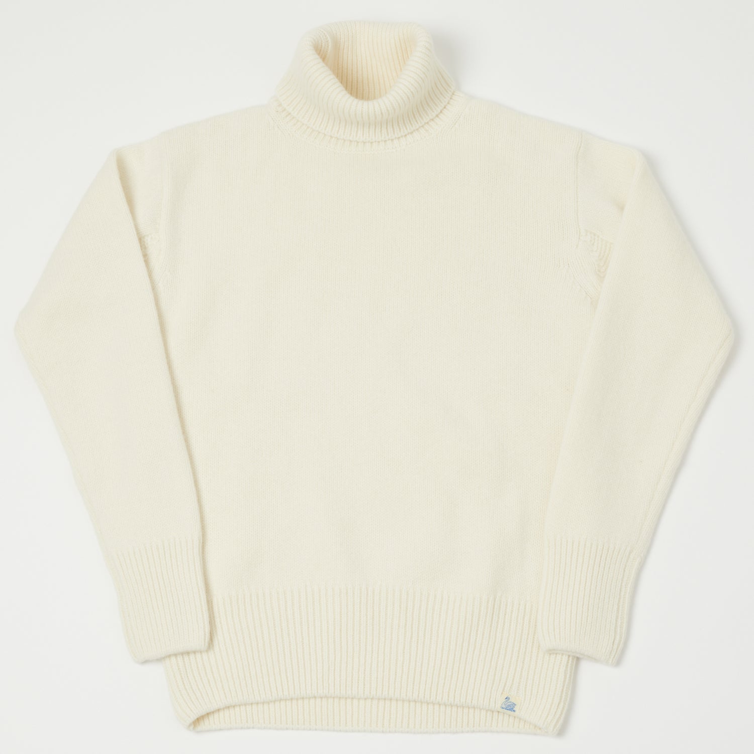 Merz b. Schwanen 'Good Basics' Wool Cashmere Knit Turtleneck - Nature