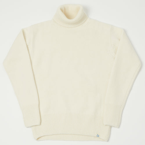 Merz b. Schwanen 'Good Basics' Wool Cashmere Knit Turtleneck - Nature