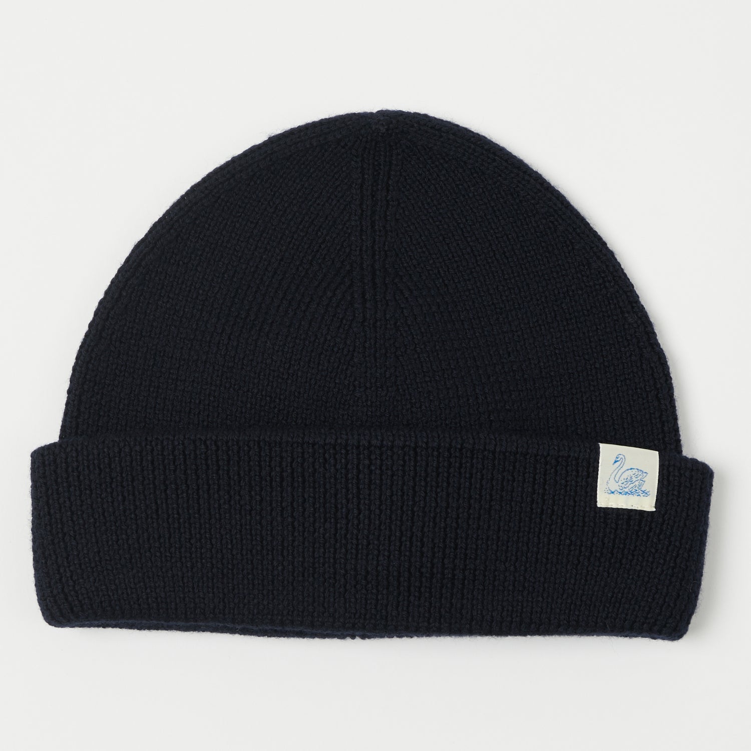 Merz b. Schwanen 'Good Basics' Classic Wool Beanie - Dark Navy