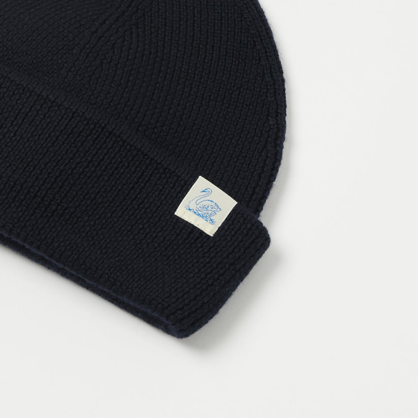 Merz b. Schwanen 'Good Basics' Classic Wool Beanie - Dark Navy