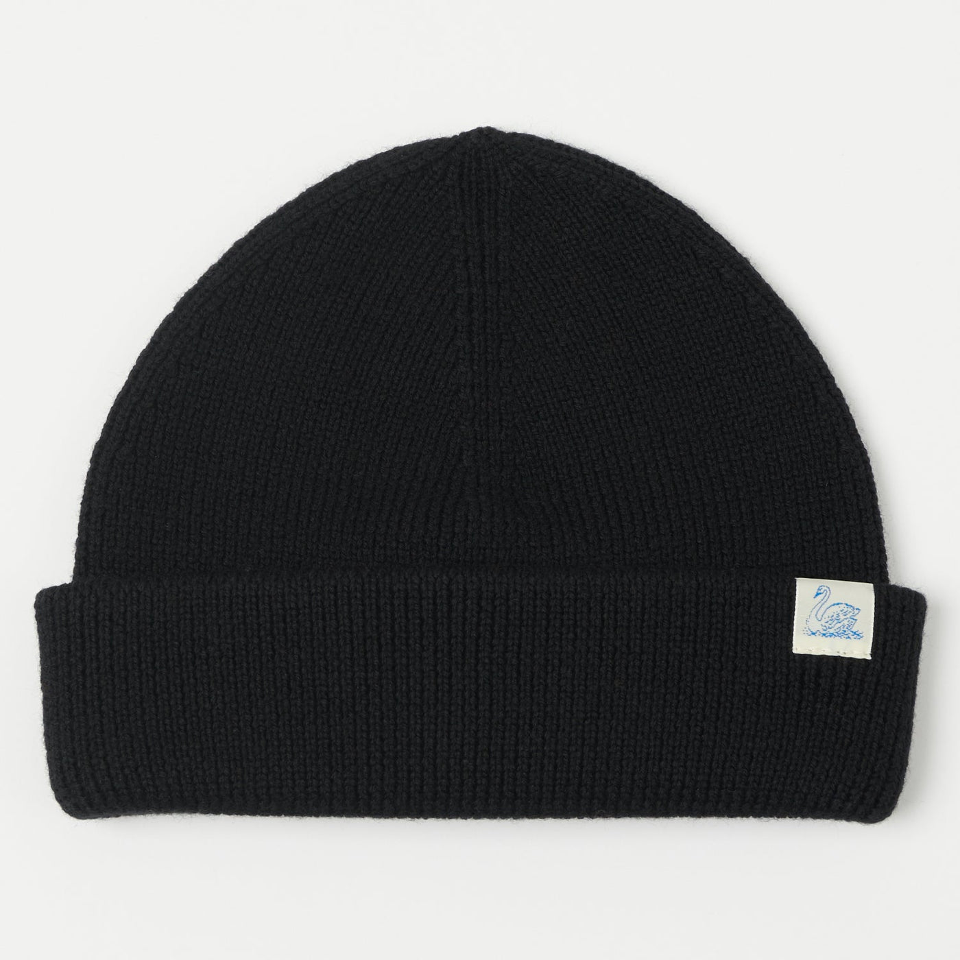 Merz b. Schwanen 'Good Basics' Classic Wool Beanie - Deep Black
