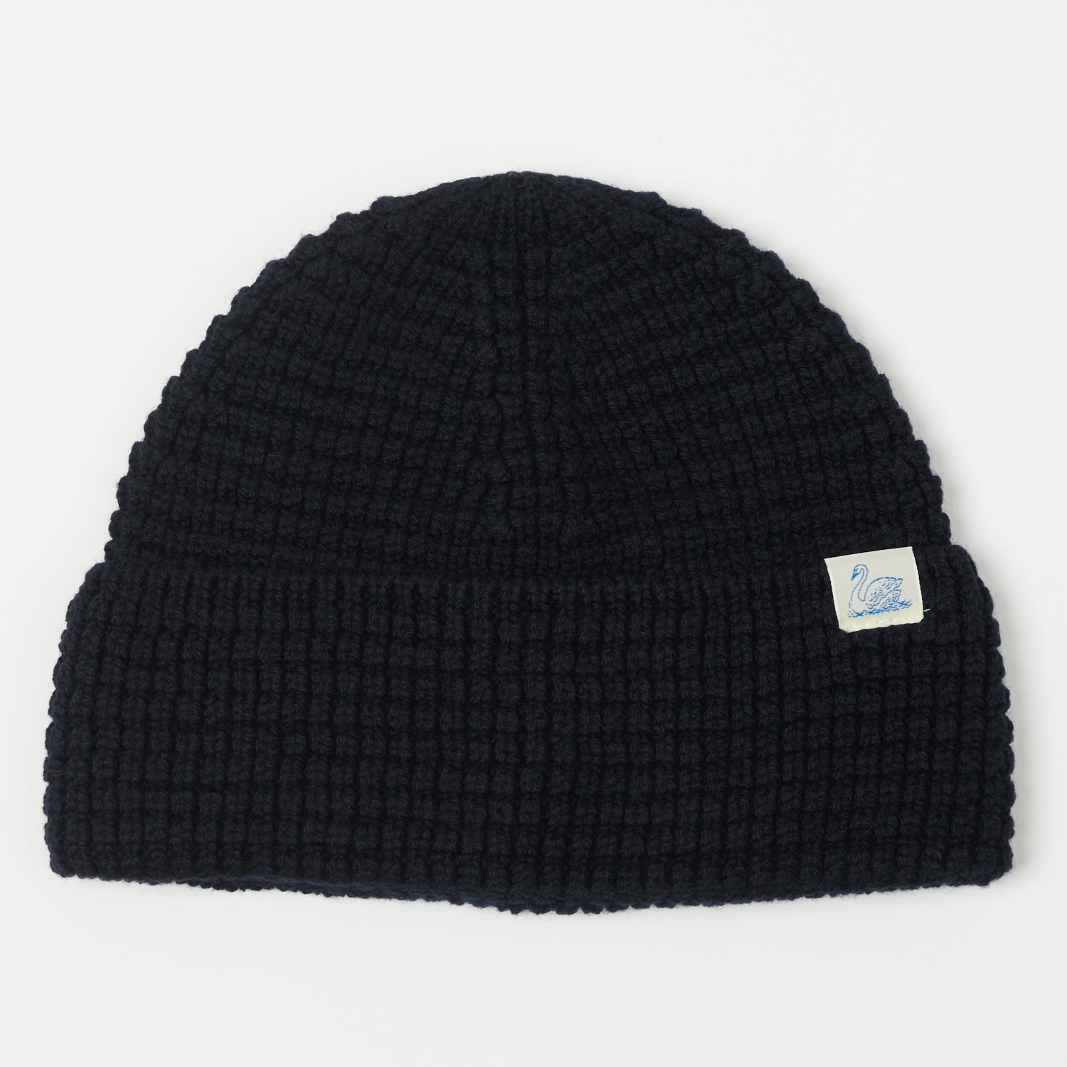 Merz b. Schwanen 'Good Basics' Waffle Knit Beanie - Dark Navy