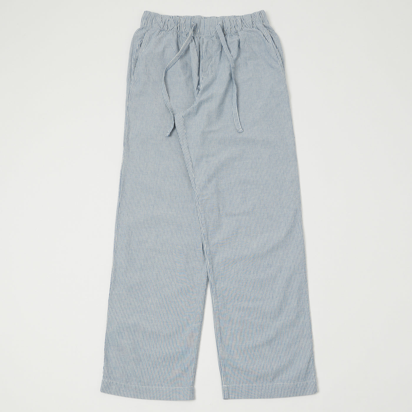 Merz b. Schwanen 'Good Basics' Pyjama Pants - Denim Blue/Natural