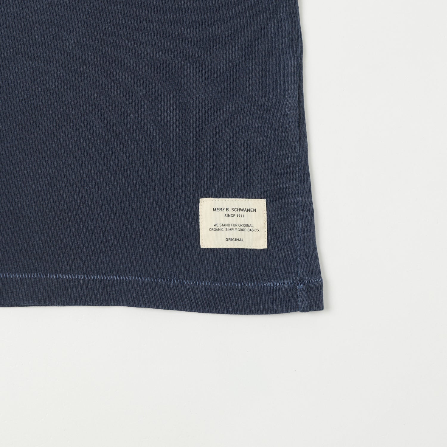 Merz b. Schwanen 'Good Basics' Polo Shirt - Denim Blue