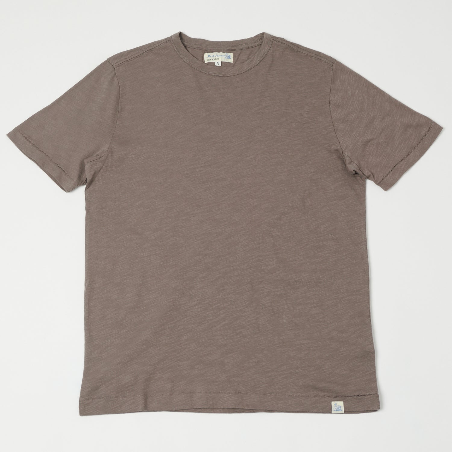 Merz b. Schwanen SCT04 Pima Slub Cotton Tee - Grain