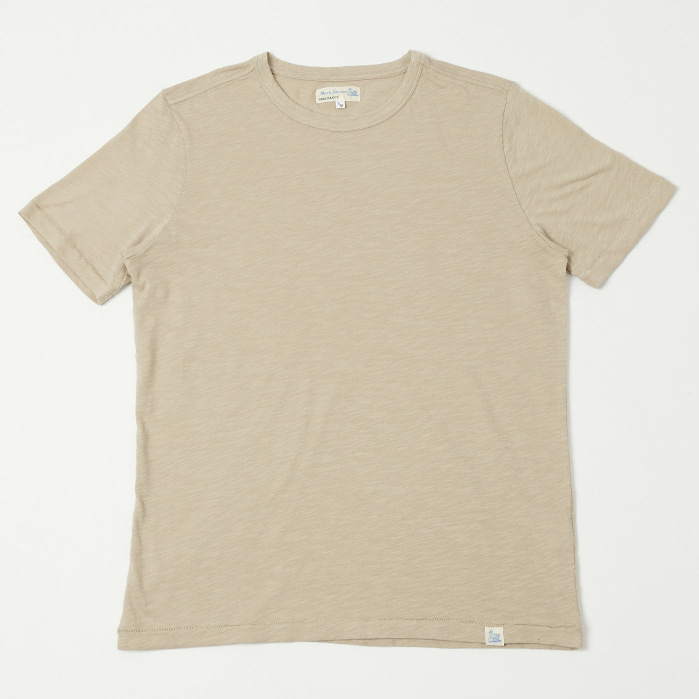 Merz b. Schwanen SCT04 Pima Slub Cotton T-Shirt - Greige