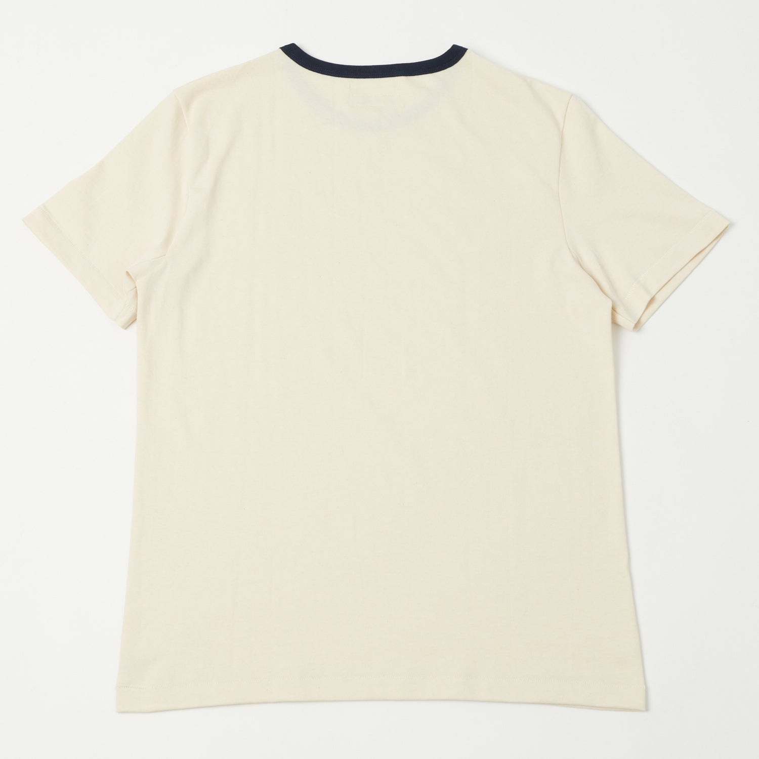 Merz b. Schwanen TR215B Classic Ringer T-Shirt - Nature/Ink Blue