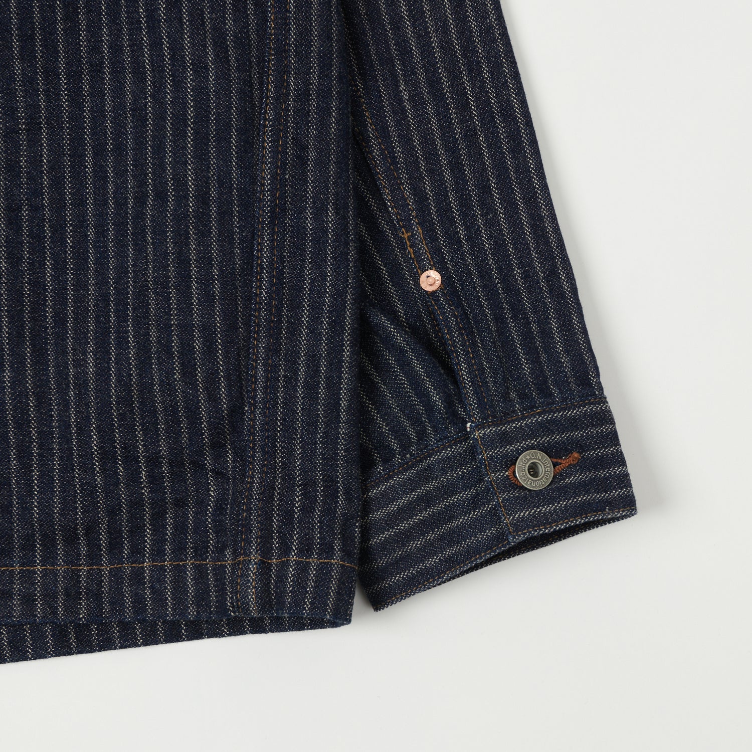 ONI Denim 03101-HJS 12oz Drop Needle Coverall Jacket - One Wash