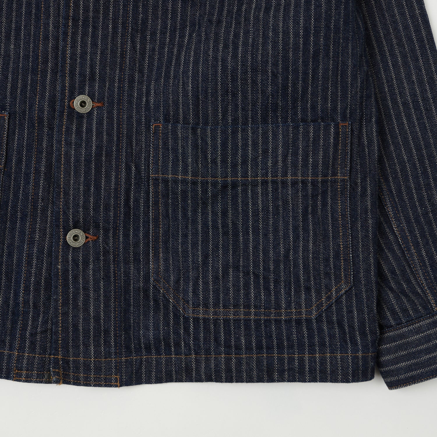 ONI Denim 03101-HJS 12oz Drop Needle Coverall Jacket - One Wash