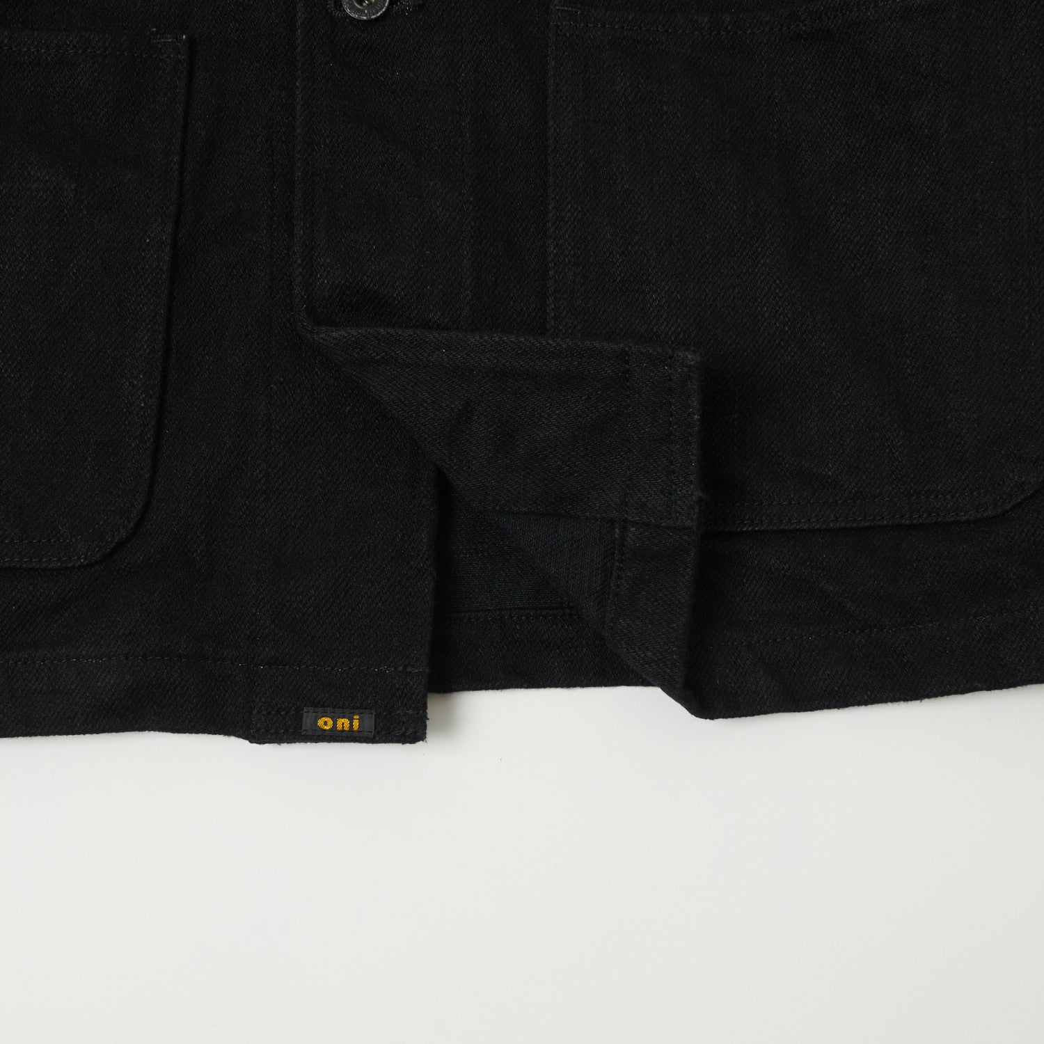 ONI Denim 03502ZR-BKBK 'Secret Denim' Coverall Jacket - Rinsed - Black
