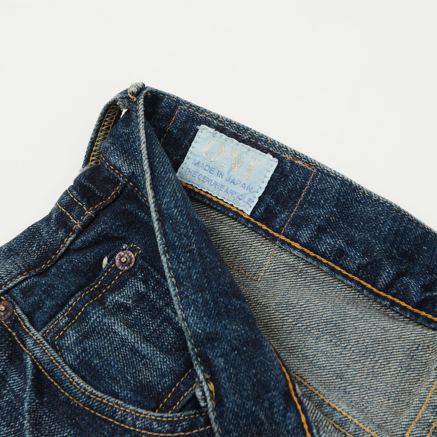 ONI Denim 540 Low Tension 15oz Slim Tapered Jean - 18 Month Used Light Wash