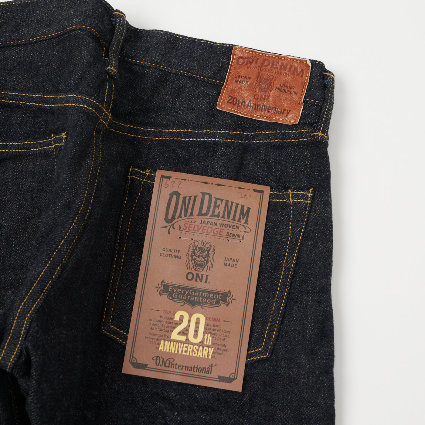 ONI Denim 622 20th Anniversary Blue Cast Regular Tapered Jean - One Wash