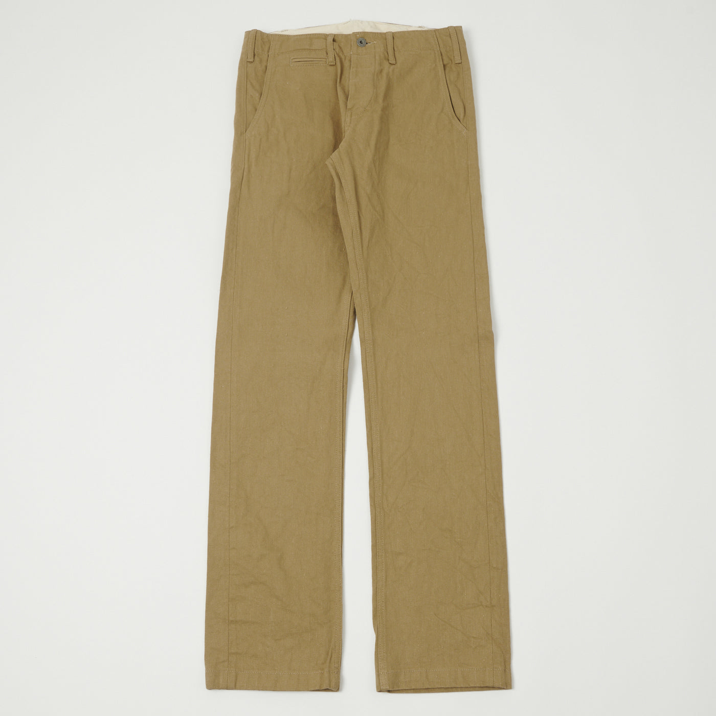 ONI Denim 727KH 12oz Khaki Beige Sulfur Slim Straight Chino - Rinsed