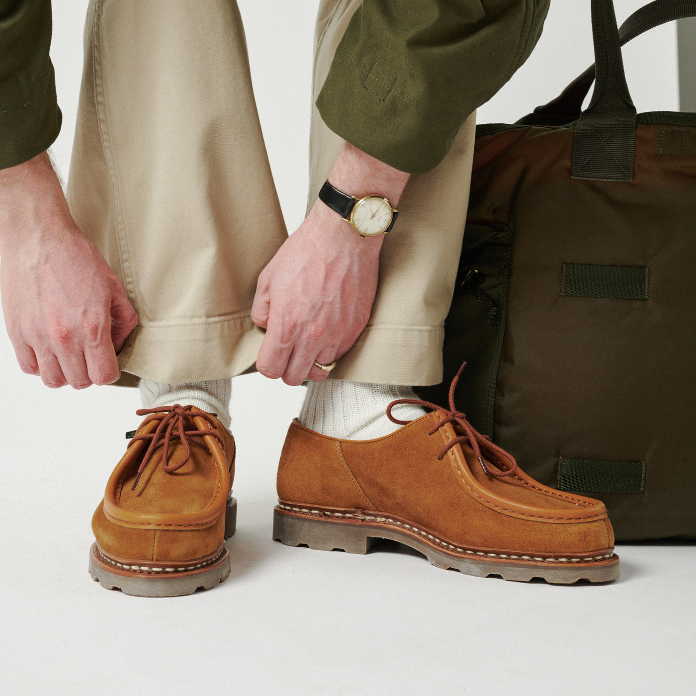 Paraboot Michael Marche Shoe - Nut Velours Whisky