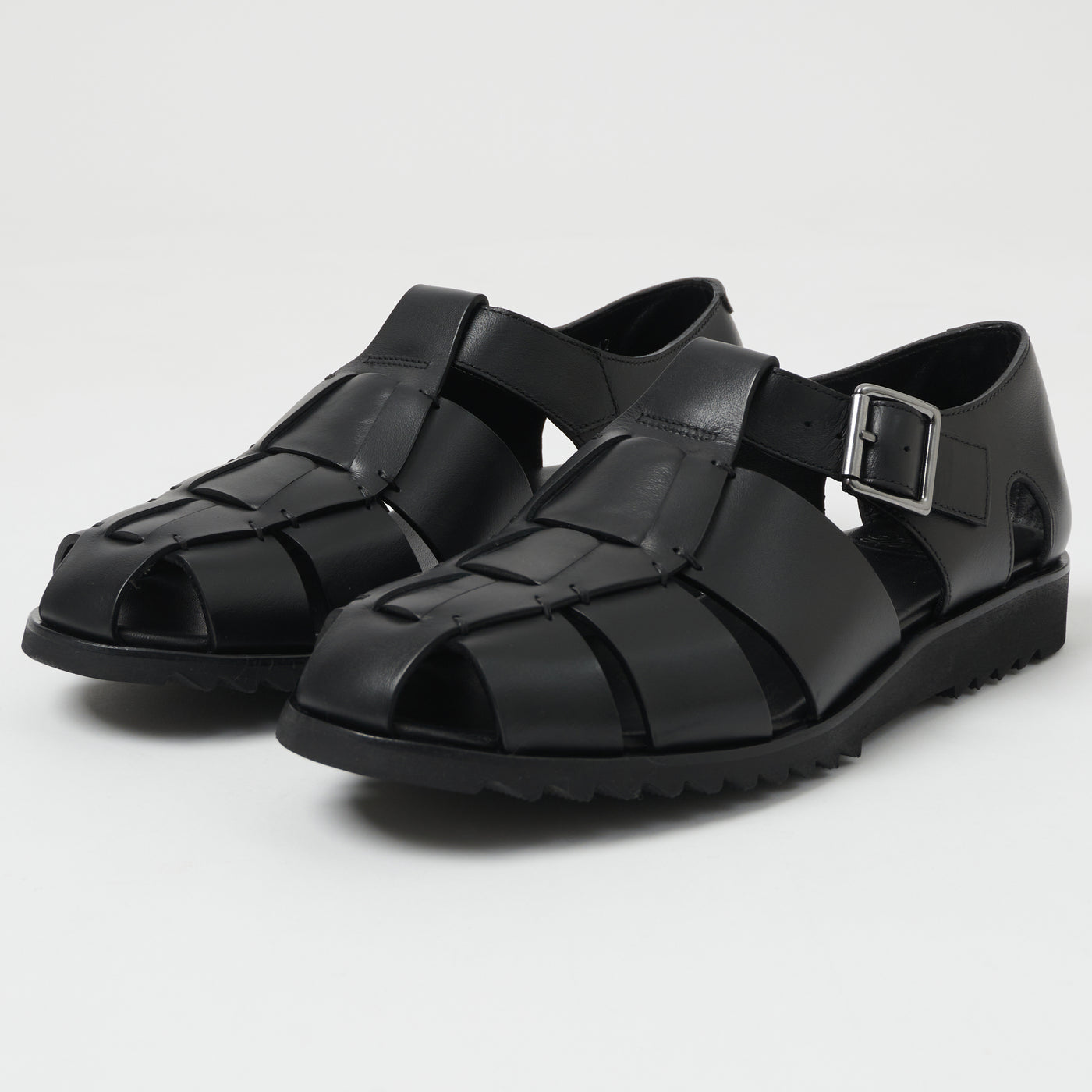 Paraboot Pacific Sport Sandal - Black Lisse Noir