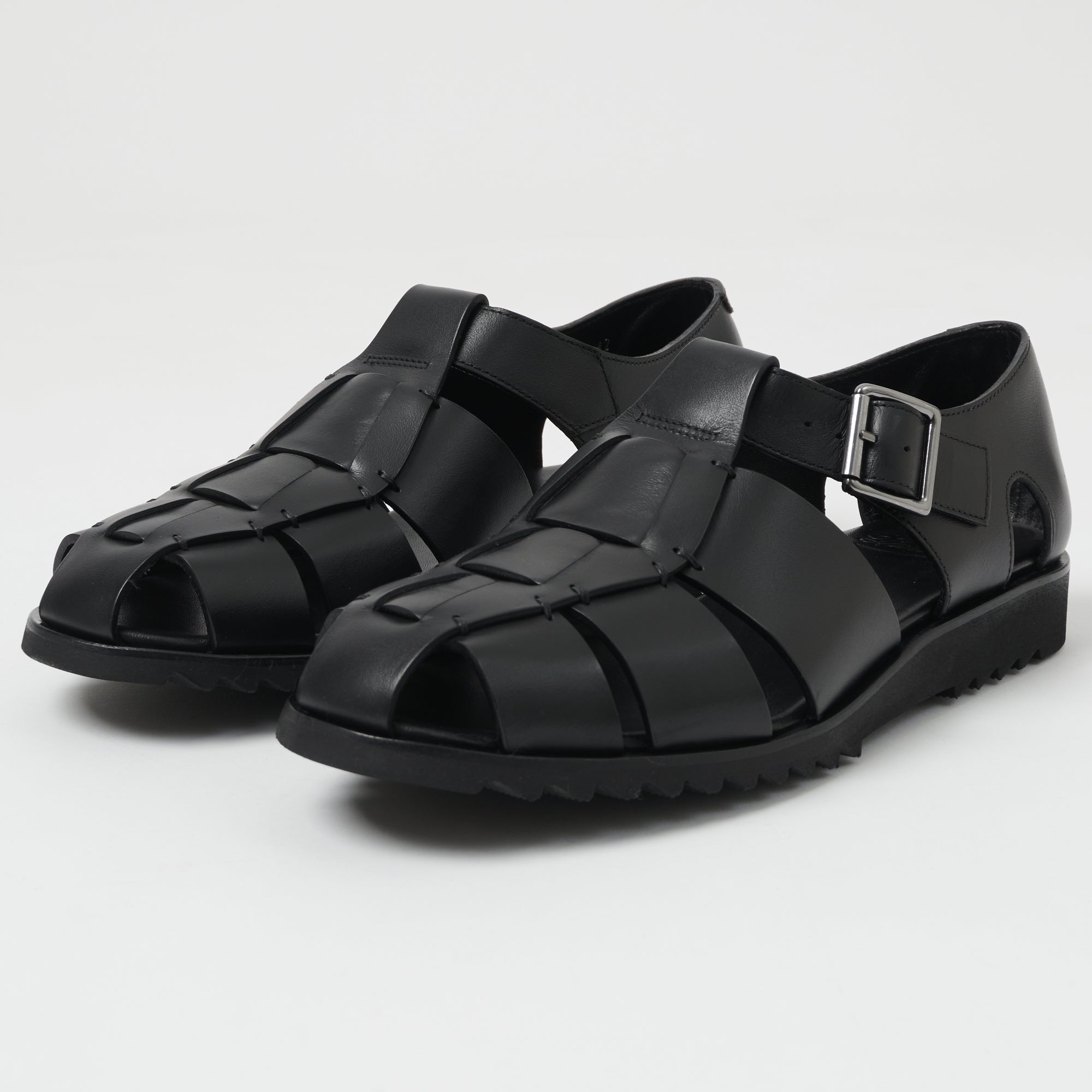 Paraboot Pacific Sport Sandal - Black Lisse Noir