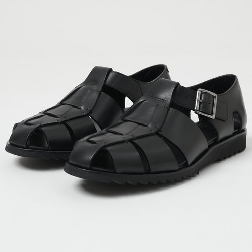 Paraboot Pacific Sport Sandal - Black Lisse Noir