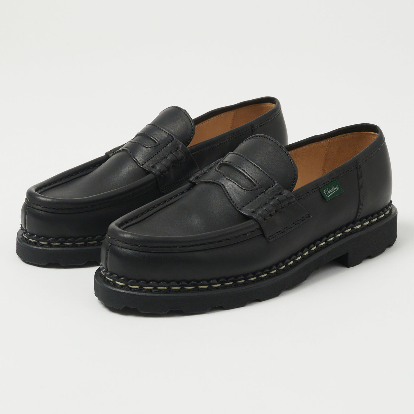 Paraboot Reims Marche Loafer - Black Lisse Noir