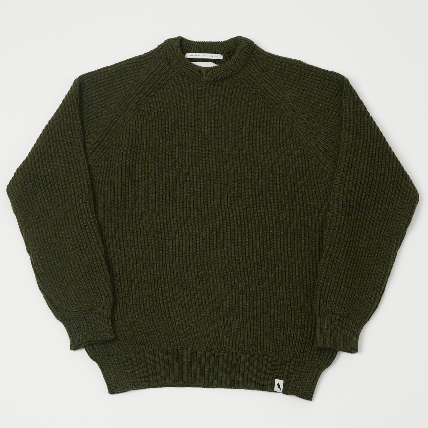 Peregrine Ford Crew Neck Jumper - Olive