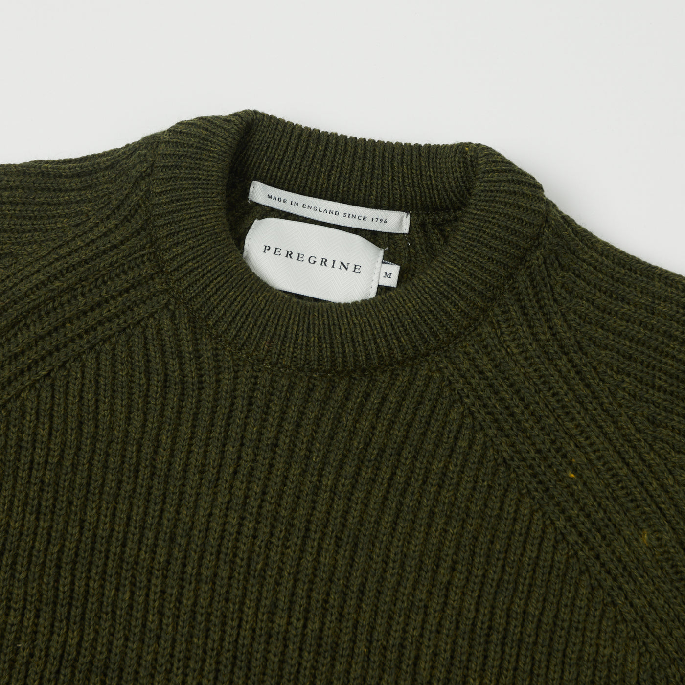 Peregrine Ford Crew Neck Jumper - Olive