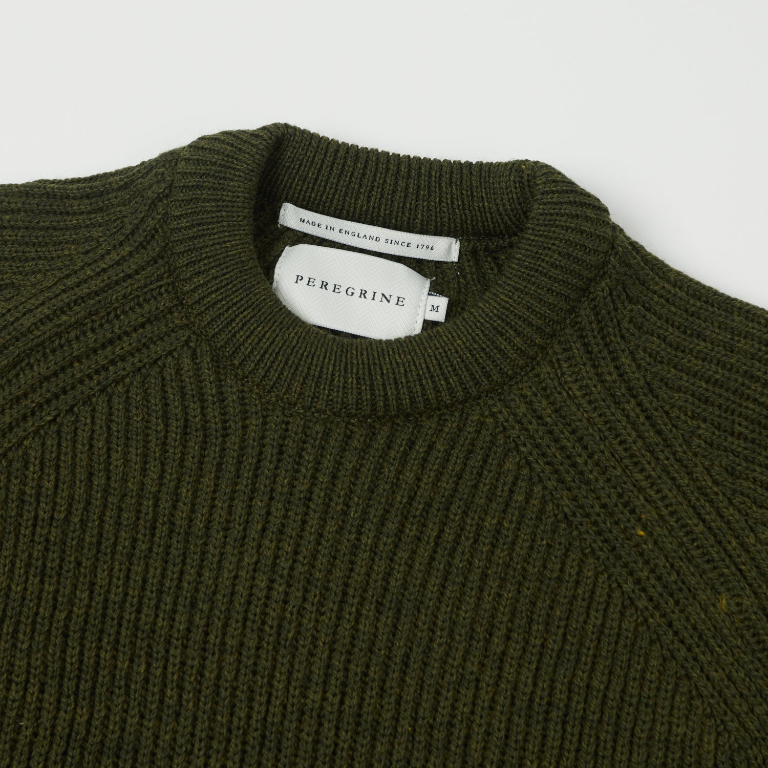 Peregrine Ford Crew Neck Jumper - Olive