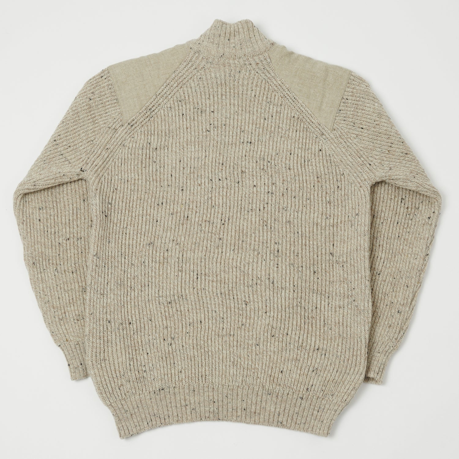 Peregrine Foxton Quarter Zip Jumper - Oatmeal