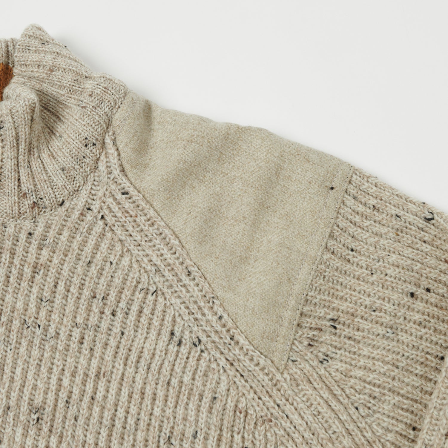 Peregrine Foxton Quarter Zip Jumper - Oatmeal