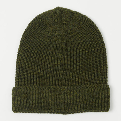 Peregrine Porter Ribbed Beanie - Olive