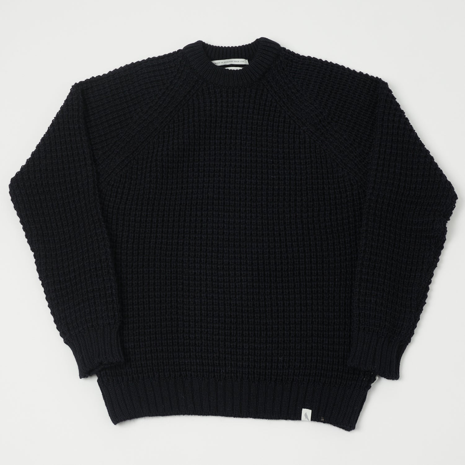 Peregrine Waffle Knit Jumper - Navy