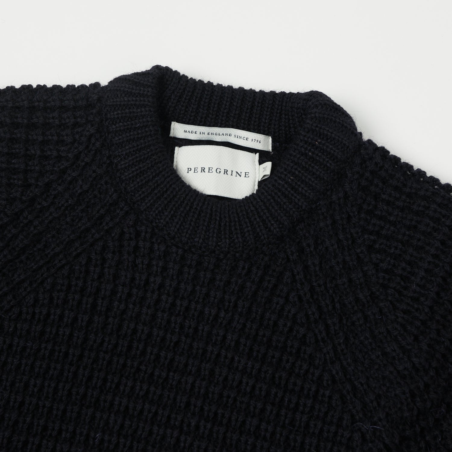 Peregrine Waffle Knit Jumper - Navy