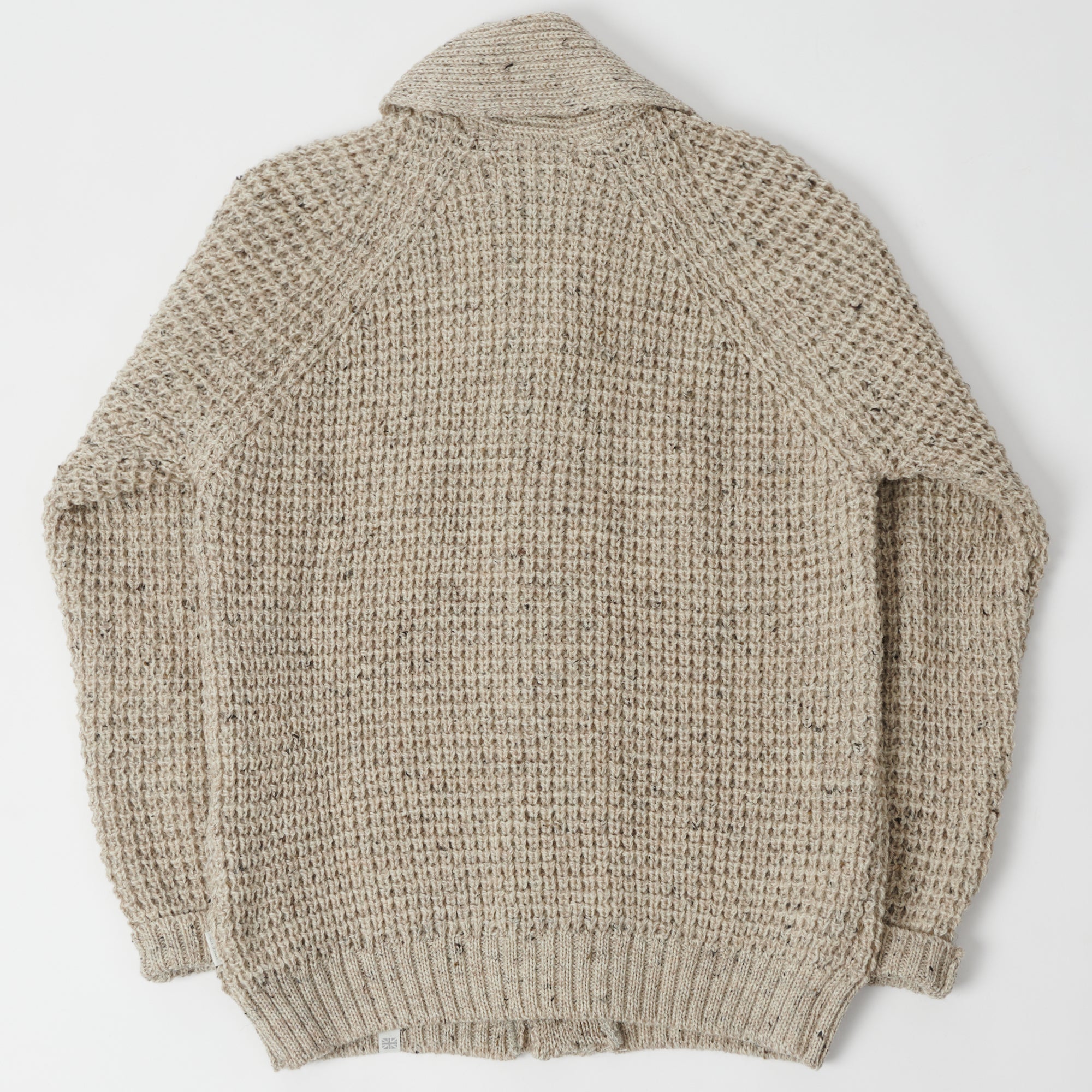 Peregrine Waffle Knit Shawl Collar Cardigan - Skiddaw