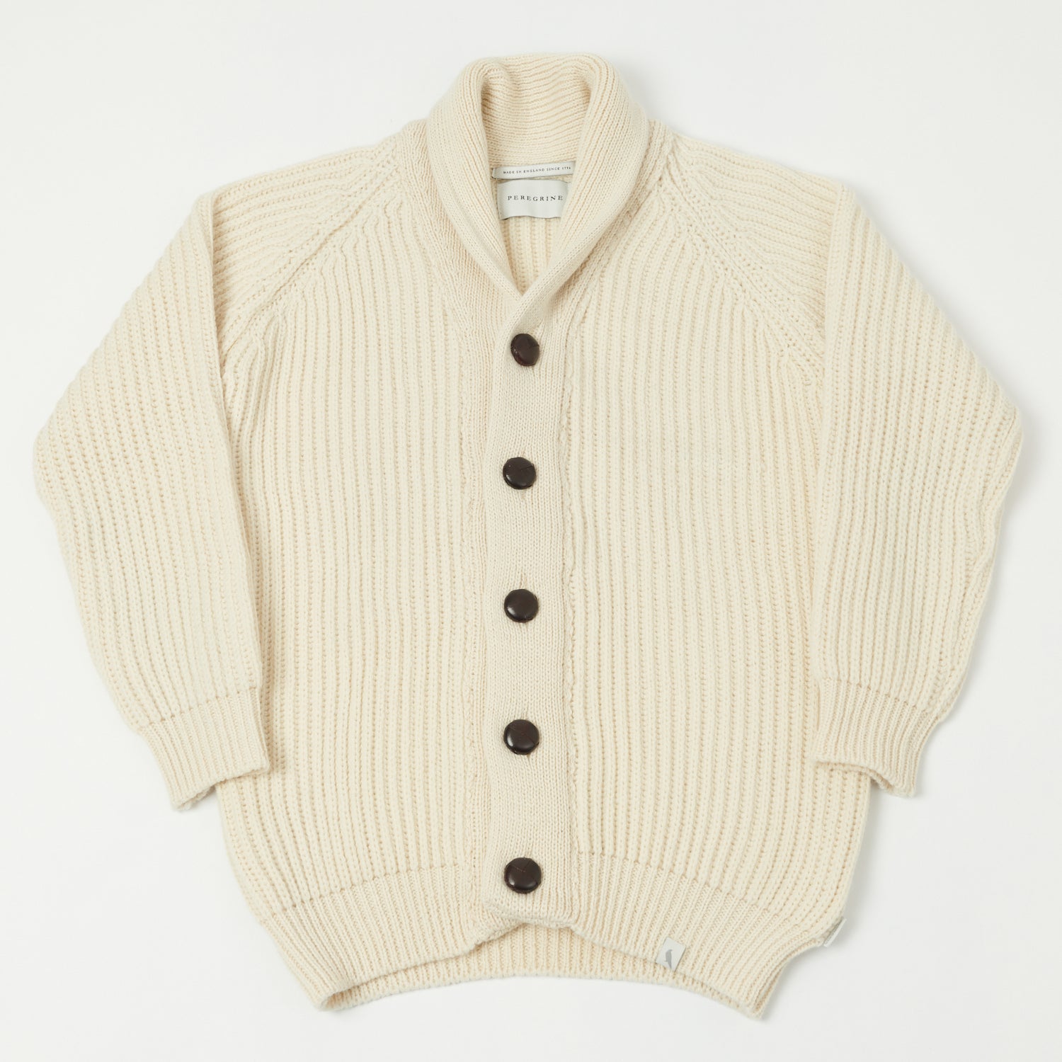 Peregrine Wilkinson Shawl Collar Cardigan - Ecru