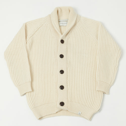 Peregrine Wilkinson Shawl Collar Cardigan - Ecru