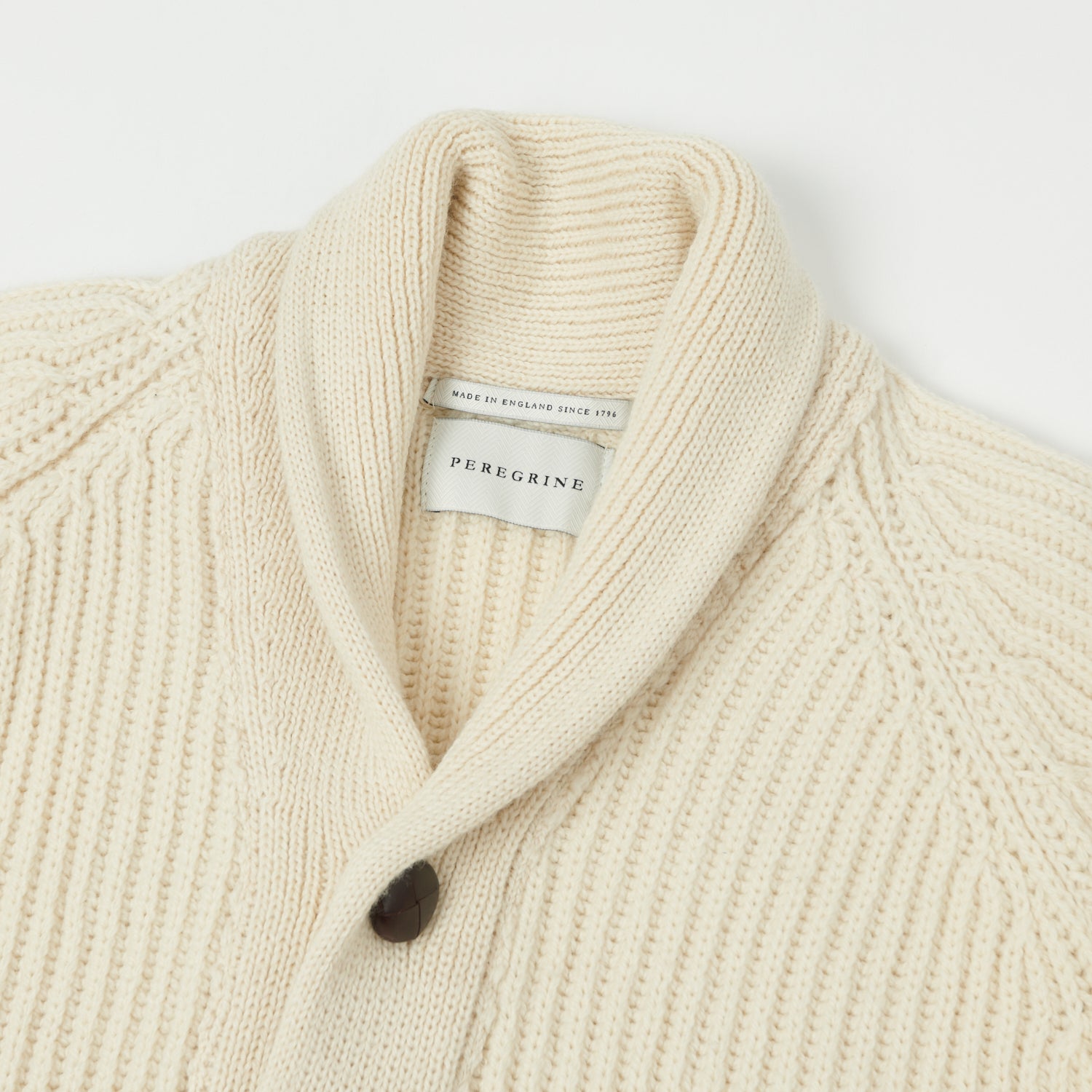 Peregrine Wilkinson Shawl Collar Cardigan - Ecru