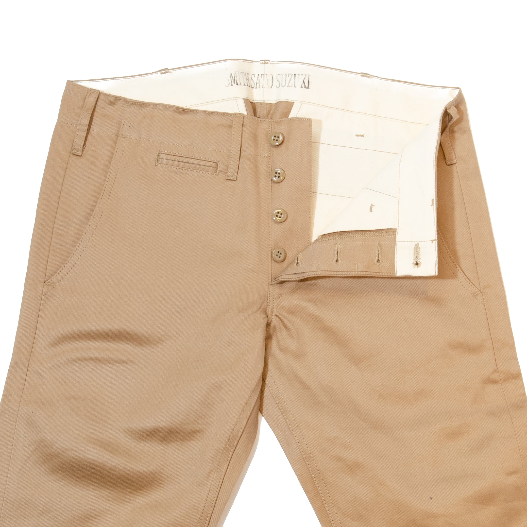 Smith Sato Suzuki E1707 Relaxed Tapered Chino - Khaki