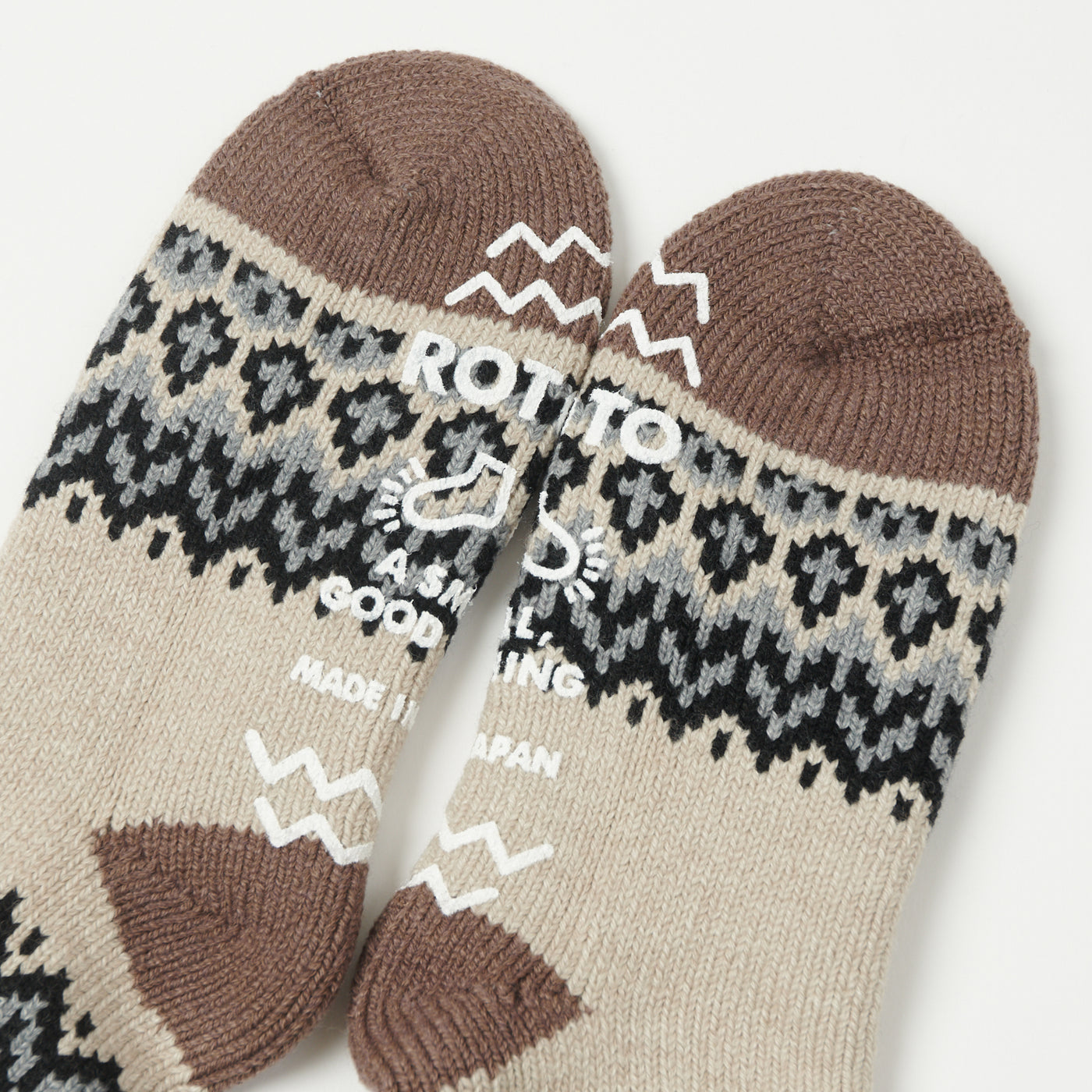 RoToTo Nordic Comfy Room Sock - Ivory