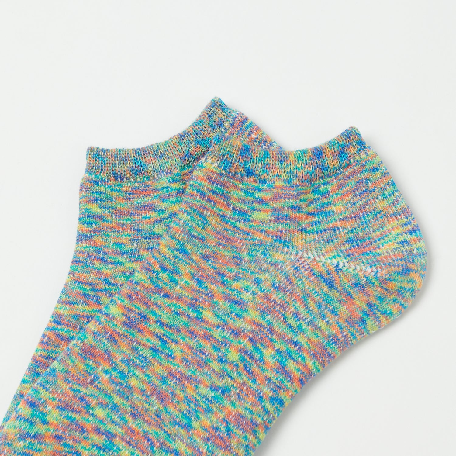 RoToTo Washi Pile Short Sock - Kasuri Bloom