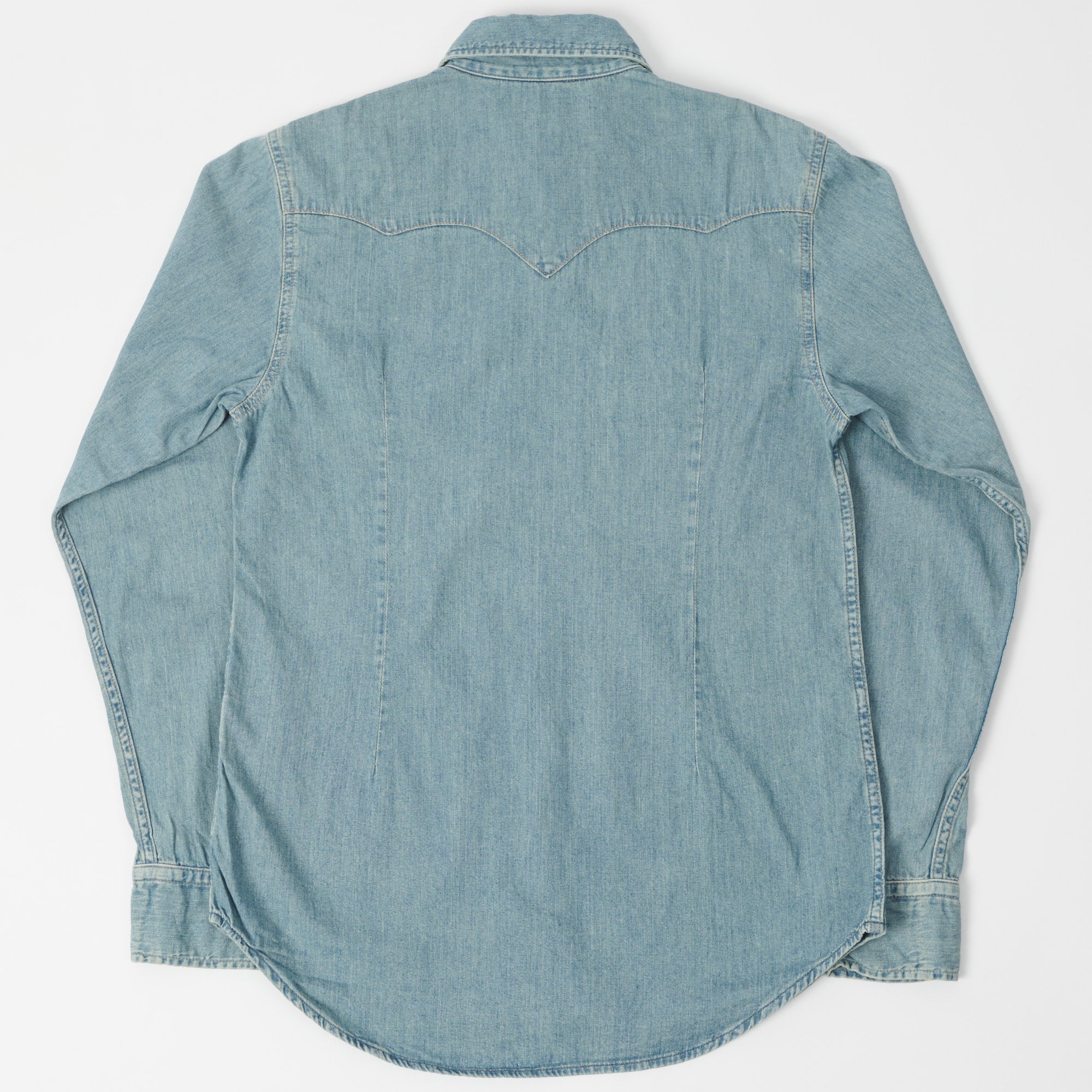 Spellbound 6oz Denim Western Shirt - Light Washed