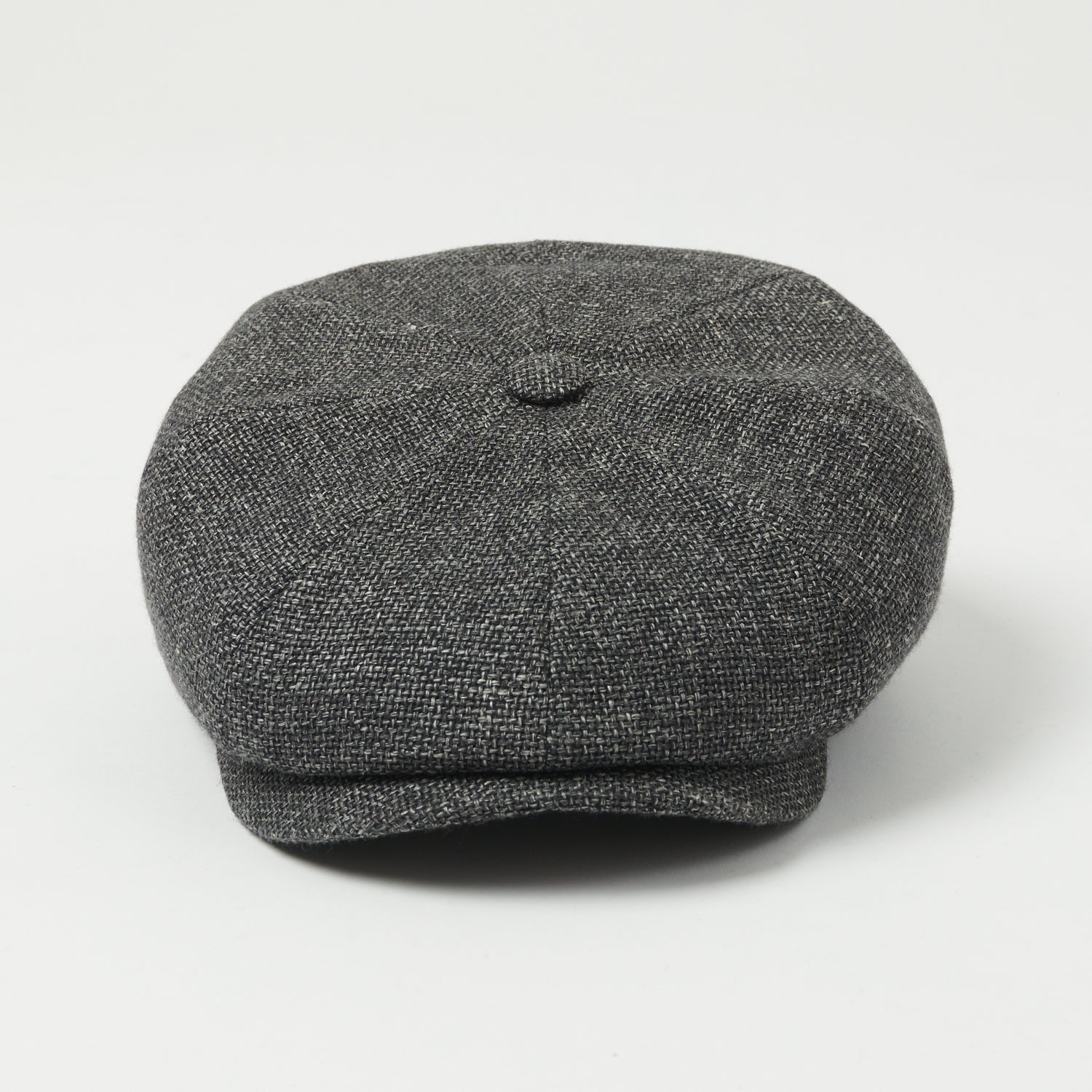 Stetson Hatteras 'Ellington' Wool/Linen Flat Cap - Charcoal