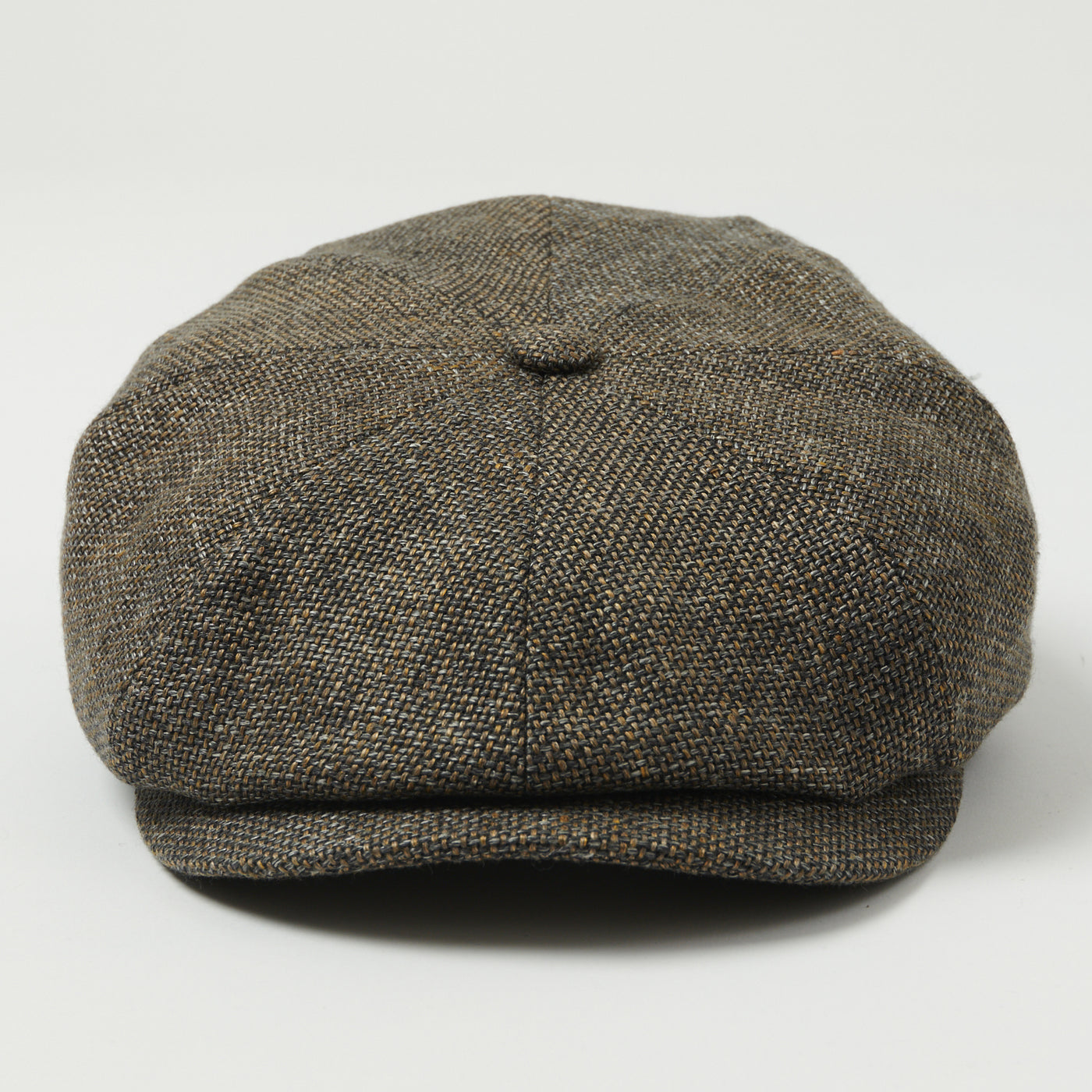 Stetson Hatteras 'Ellington' Wool/Linen Flat Cap - Grey/Brown