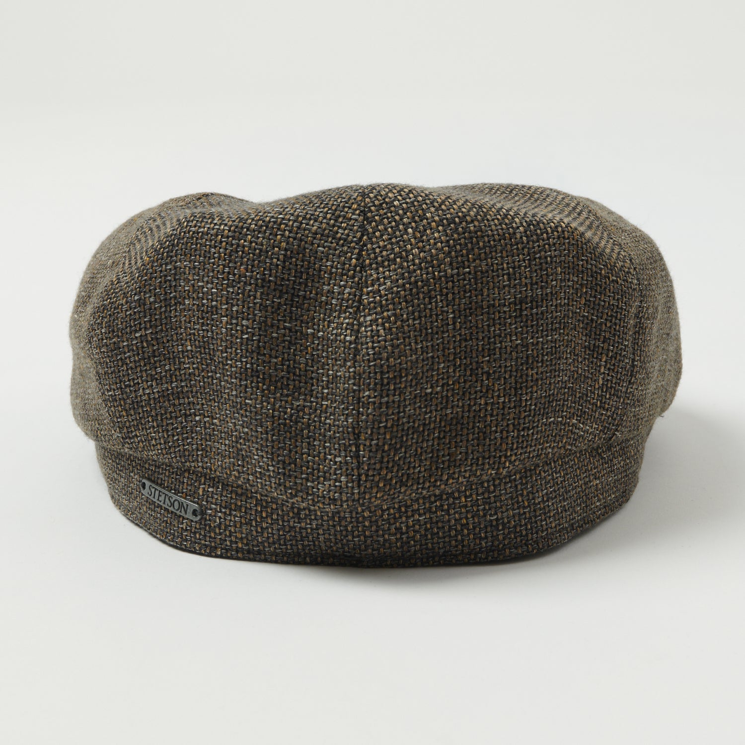 Stetson Hatteras 'Ellington' Wool/Linen Flat Cap - Grey/Brown